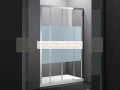 Glas badkamer Douchekamer, vouwdoos met aluminium frame