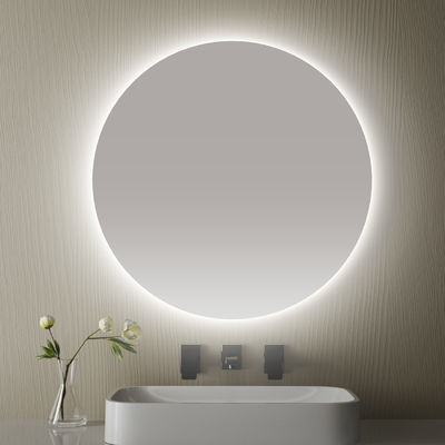 Smart LED Bathroom Mirror with Anti-Fog Function, Time & Temperature Display, Stepless Dimming, Waterproof Design, Dual-Touch Control, 3000K~6000K Color Temperature, a Customizable Dimensions & Funct